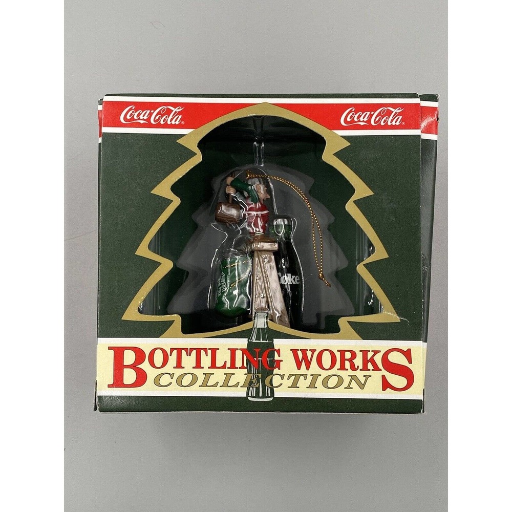 VTG Coca Cola "Tops on Refreshment" Ornament Bottling Works Christmas Ornament